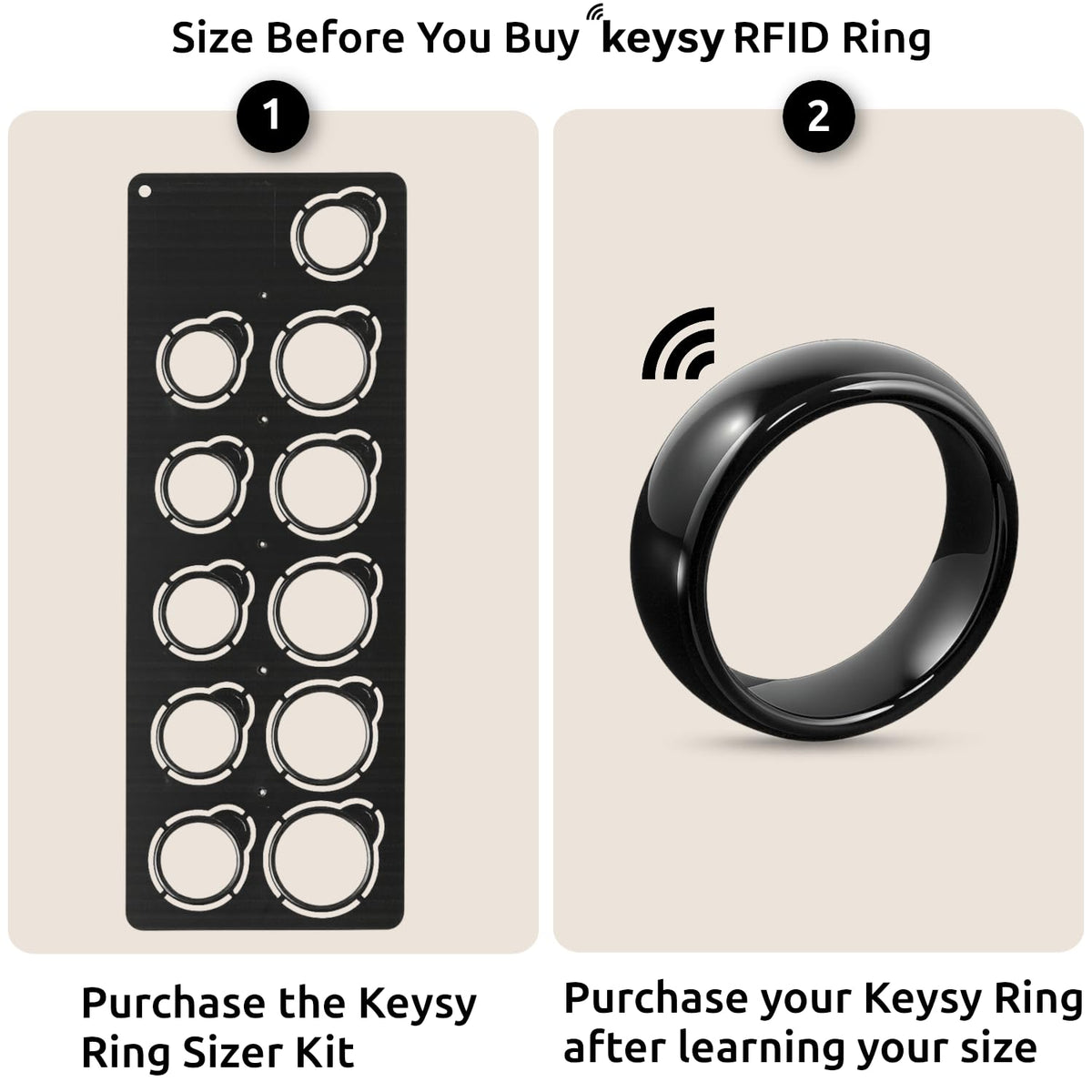 Keysy ring beside RFID duplicator hints at backup copy capability