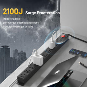 KF six foot cord and plug scaled beside a ruler for flexible placement and reach