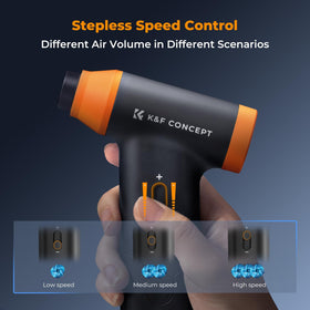 K&F CONCEPT removing debris from car interior demonstrating automotive cleaning benefit