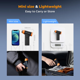 K&F CONCEPT held in hand for scale showing lightweight portable convenience benefit