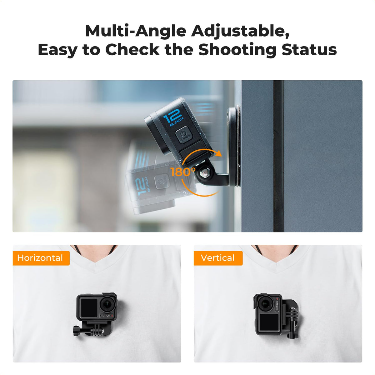 K&F CONCEPT magnetic chest mount secured to a metal surface