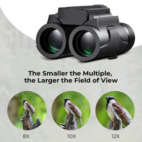 K&F CONCEPT binoculars in hand showing lightweight, easy-to-carry design
