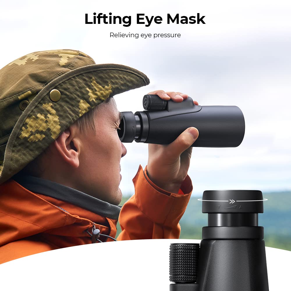 K&F CONCEPT mounted on tripod for steadier long-distance viewing