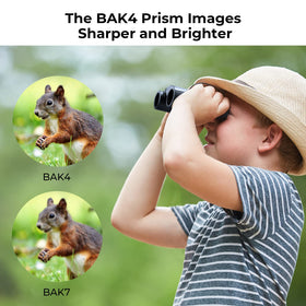 K&F CONCEPT compact binoculars side profile demonstrating pocketable size