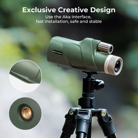 K&F CONCEPT large focus wheel highlighted for quick one-handed adjustments