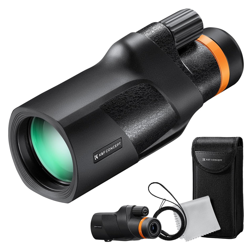 K&F CONCEPT monocular front view showing compact design and portability