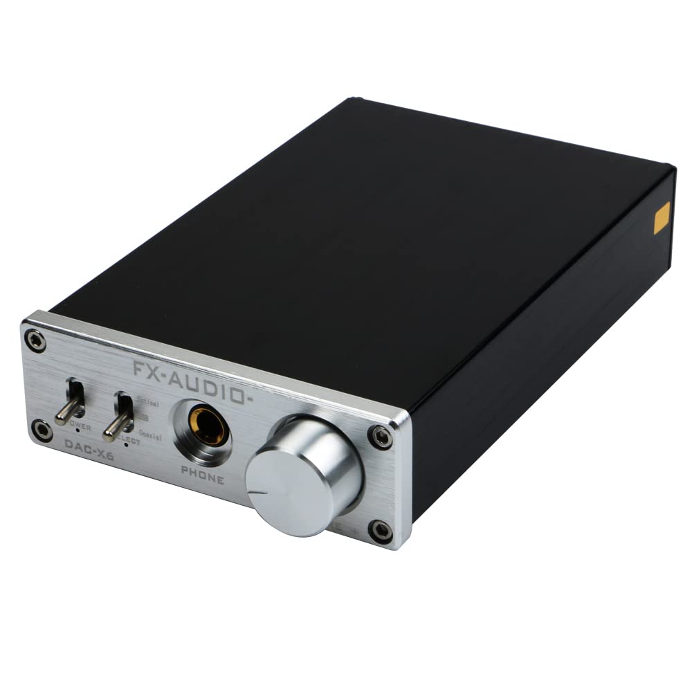 KGUSS FX-Audio DAC-X6 RCA output to drive active speakers.