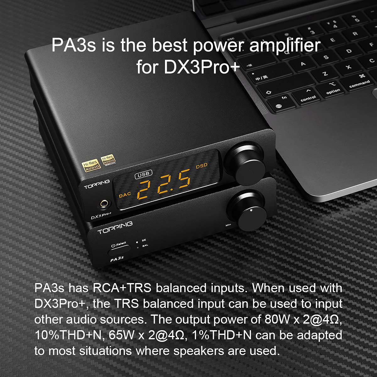KGUSS Topping DX3Pro+ headphone output for enhanced listening.