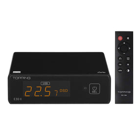 KGUSS Topping E30II lite front panel showing controls and display benefit clarity
