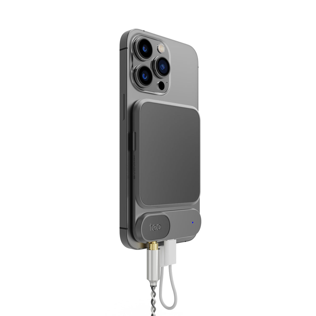 Khadas Tea Headphone Amplifier front view showing slim profile and premium audio.