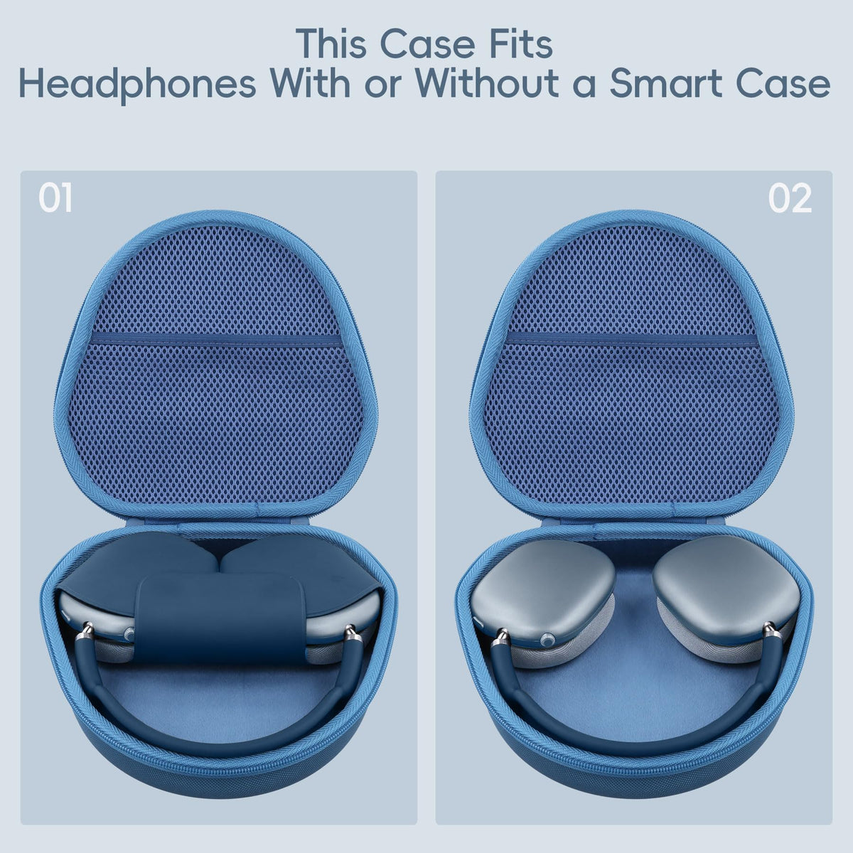 Khanka AirPods Max case durable zipper for smooth opening