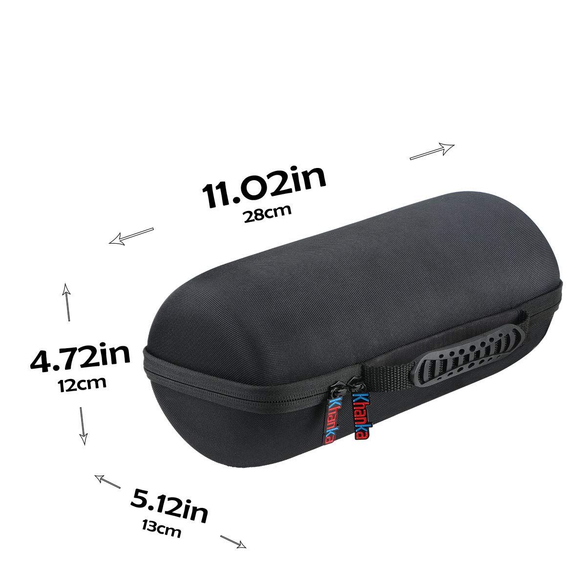 khanka hard case zipper close-up highlighting durable closure for safe transport