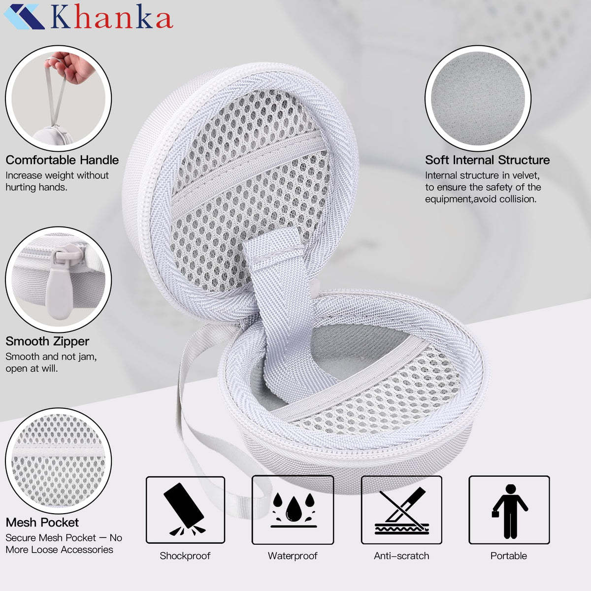 Khanka Soundcore Sleep A30 case wrist strap for easy handling
