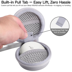 Khanka Soundcore Sleep A30 case zipper close keeps gear secure during travel