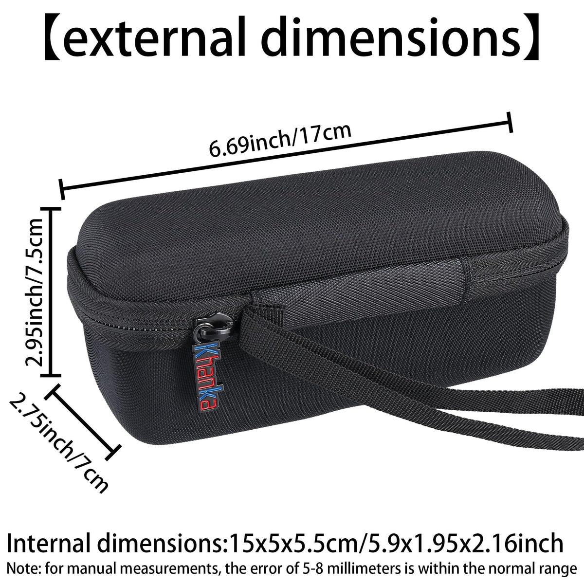 Khanka XREAL case mesh pocket stores cables and accessories