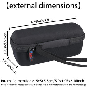 Khanka XREAL case mesh pocket stores cables and accessories