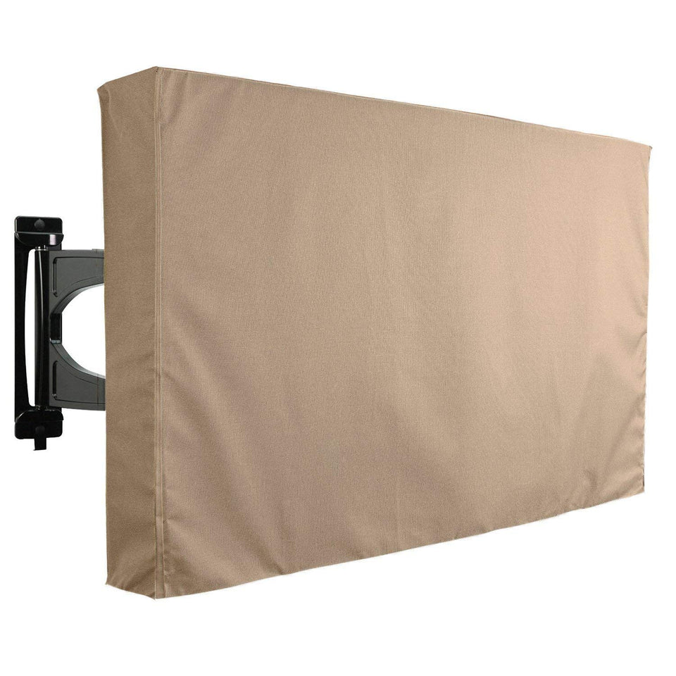 KHOMO GEAR outdoor TV cover front view protects a 55-58 inch TV from dust and weather