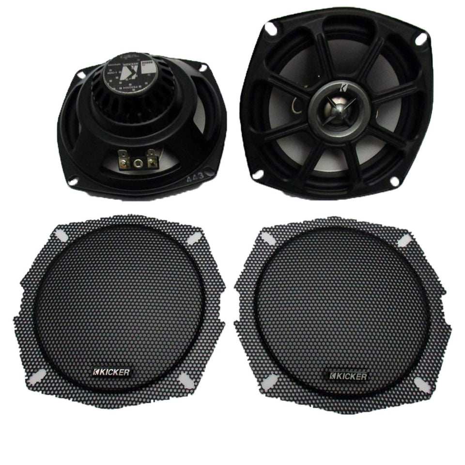 KICKER 10PS5250 Harley-Davidson speaker front view for clear highway audio