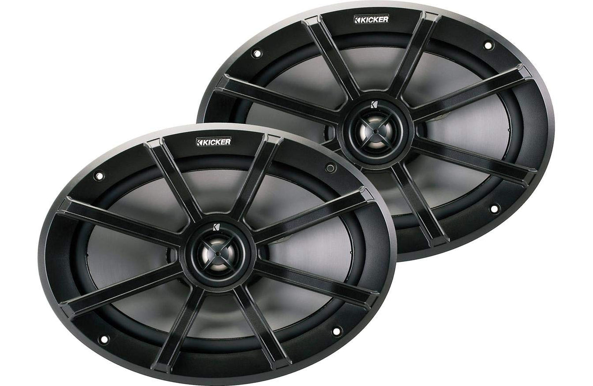 KICKER 40PS692 powersports 6x9 left view, rugged weather resistance for outdoor rides.