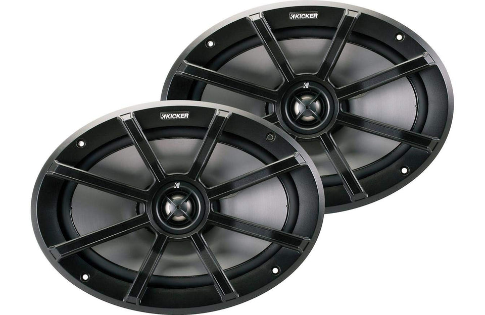 KICKER 40PS692 powersports 6x9 left view, rugged weather resistance for outdoor rides.