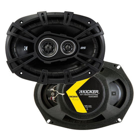 KICKER 43DSC69304 3-way crossover close-up for smoother highs and mids.