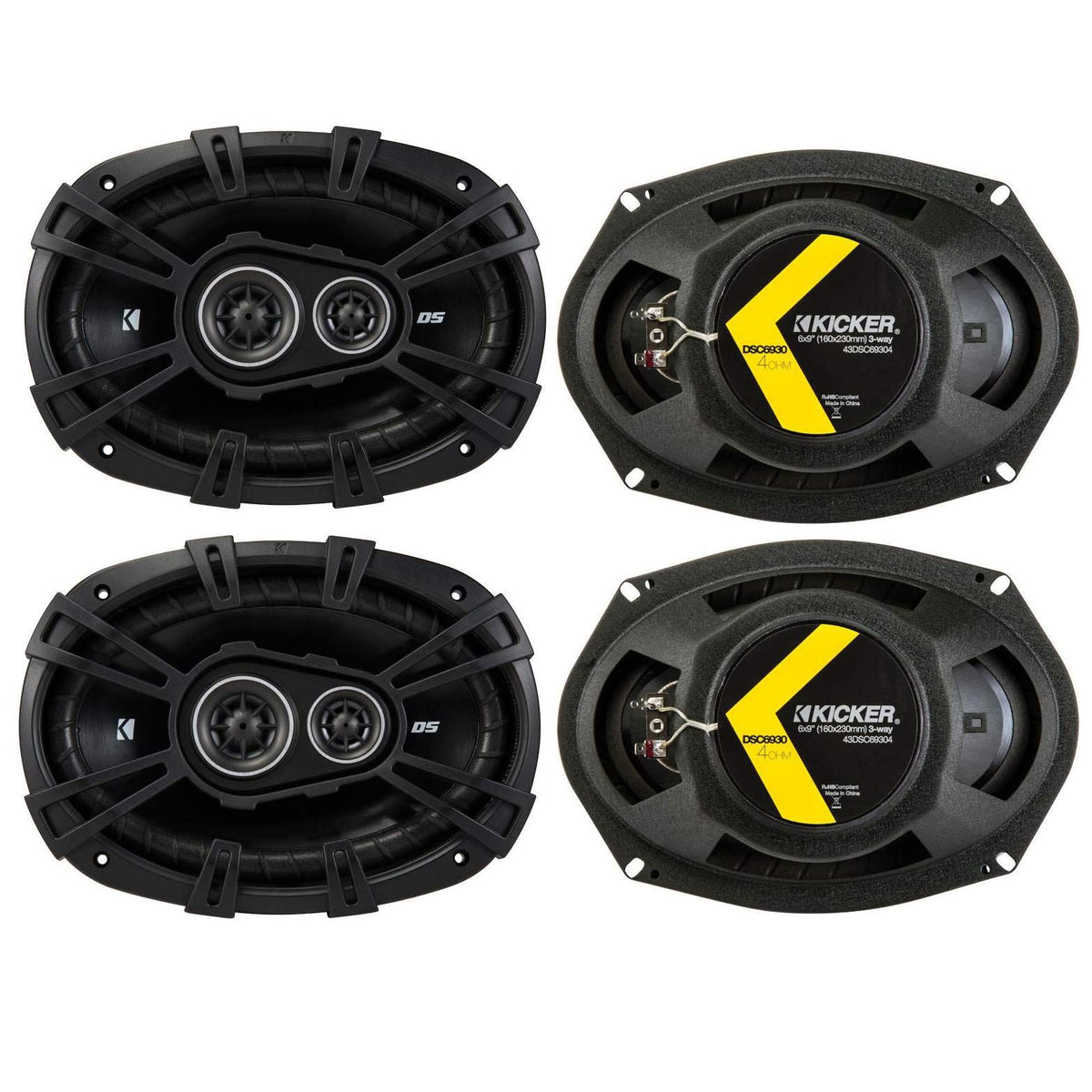 KICKER 43DSC69304DS 6x9 inch woofer for rich bass on daily driving.