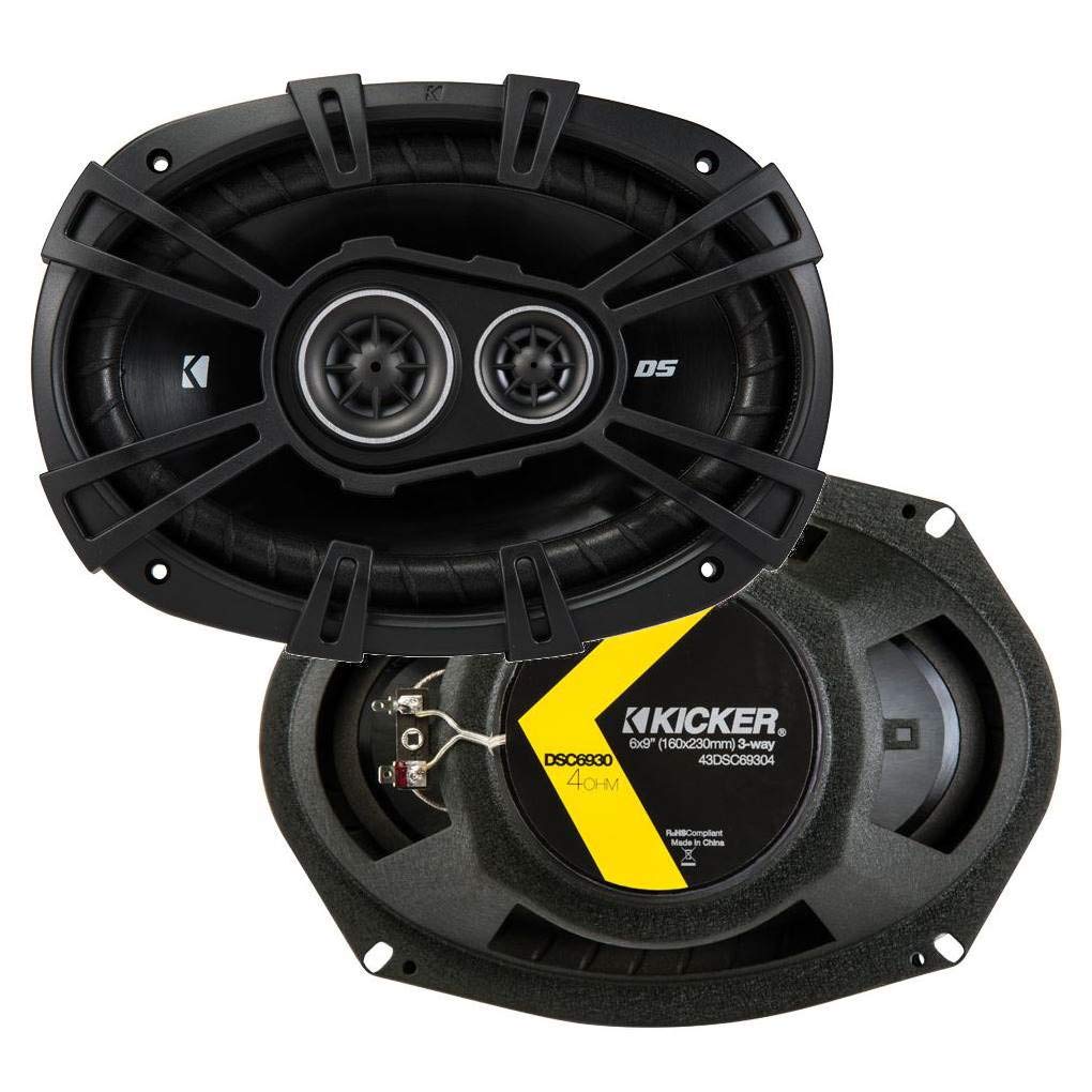 KICKER 43DSC69304DS 2 inch midrange clarifies vocals during commutes.