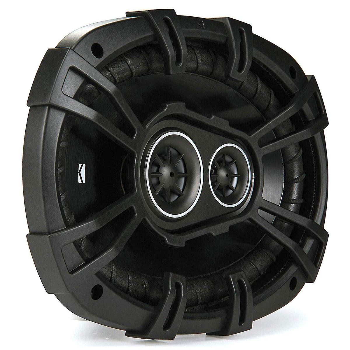 KICKER 43DSC69304DS polypropylene cone resists distortion.