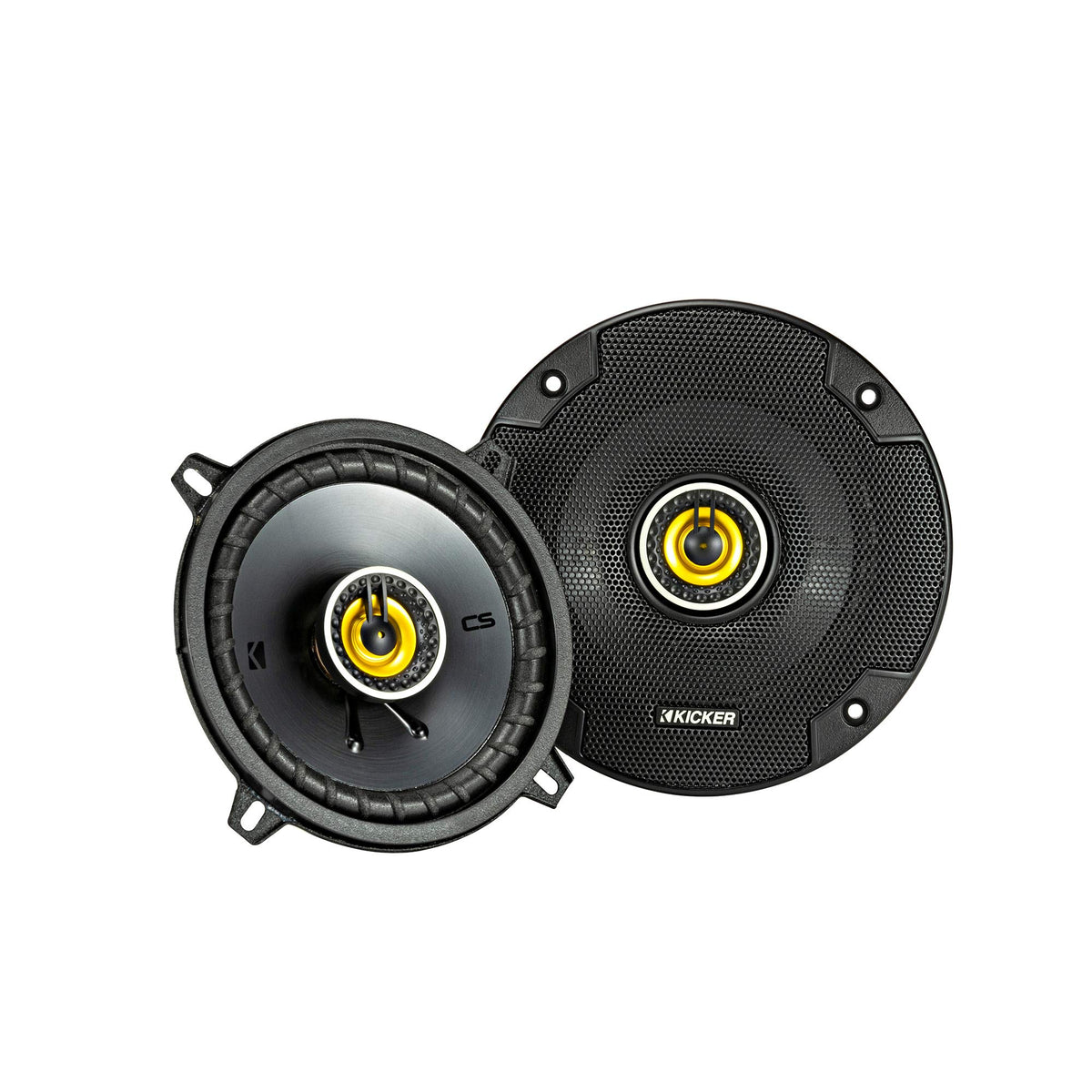 KICKER 46CSC54 CS-Series driver magnet delivering deeper bass response.