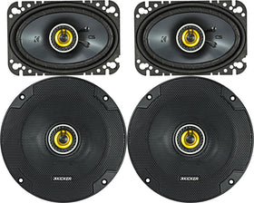 KICKER 46CSC654 6.5-inch coaxial speaker for clean bass and easy factory fit.