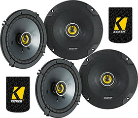 KICKER 46CSC654 CS-Series 6.5-inch coaxial speaker pair for clear upgrade