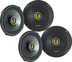 KICKER CS Series 6.5-inch coaxial front view ideal for upgrading midrange clarity in cars