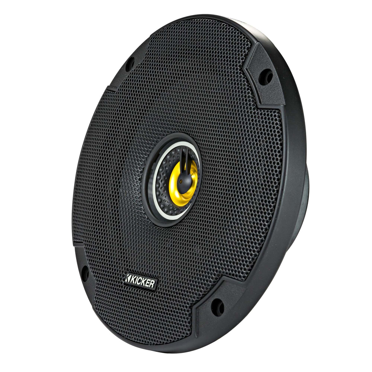 KICKER 46CSC6934 3-way 6x9 front view with neodymium magnets.