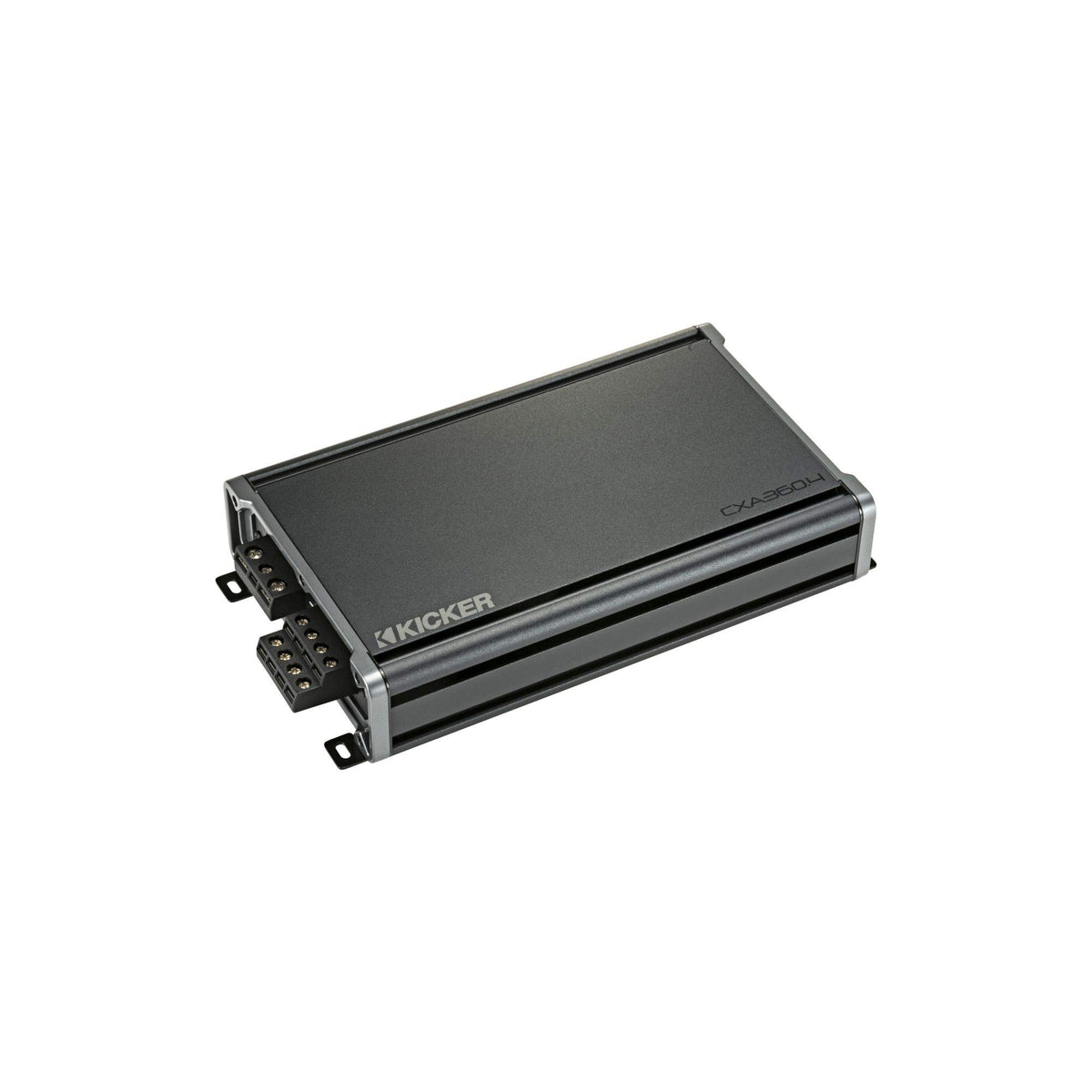 Kicker 46CXA3604 front view shows compact power for clean car sound