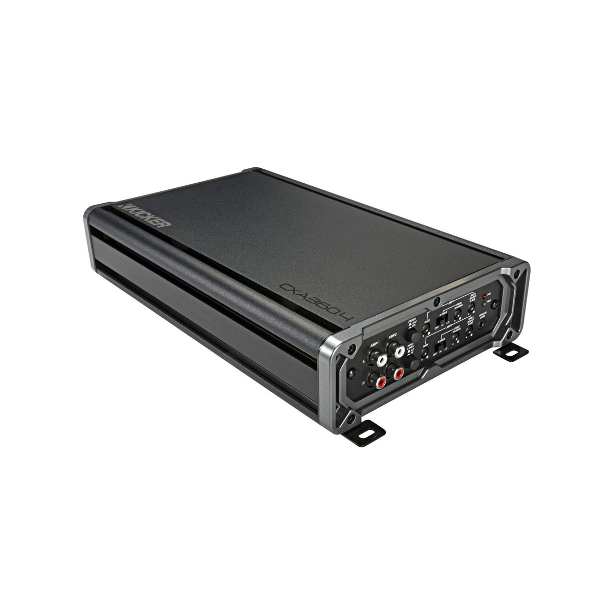 Kicker 46CXA3604 side profile highlights slim footprint for easy mounting