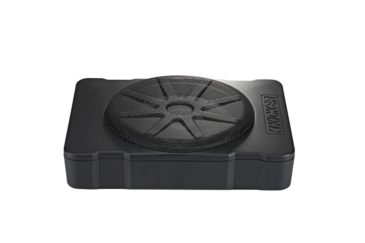 KICKER 46HS10 low-pass crossover detail for sound shaping