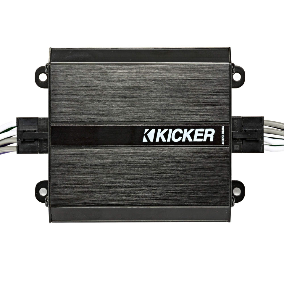 KICKER 46KISLOAD4 system diagram for in-vehicle integration and reliable playback.