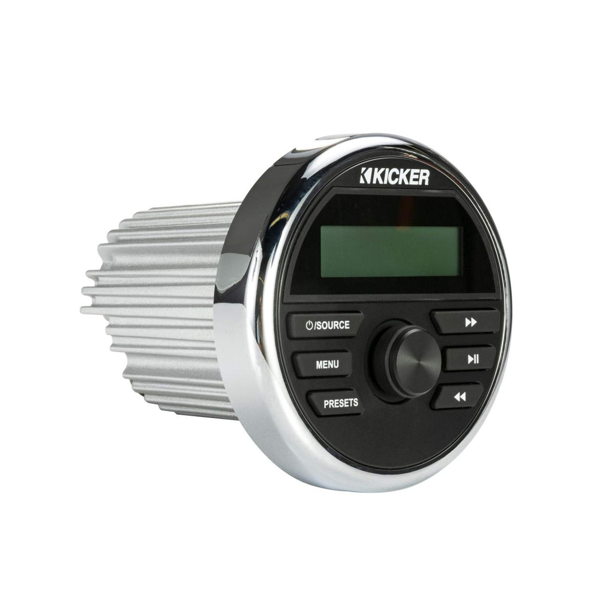 KICKER 46KMC2 IPX66-rated durability resists splashes and rain.