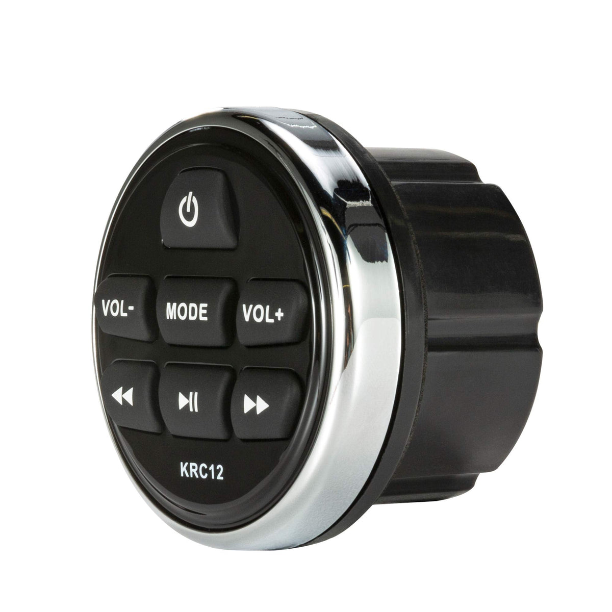 KICKER 46KRC12 in hand for effortless volume and track control.