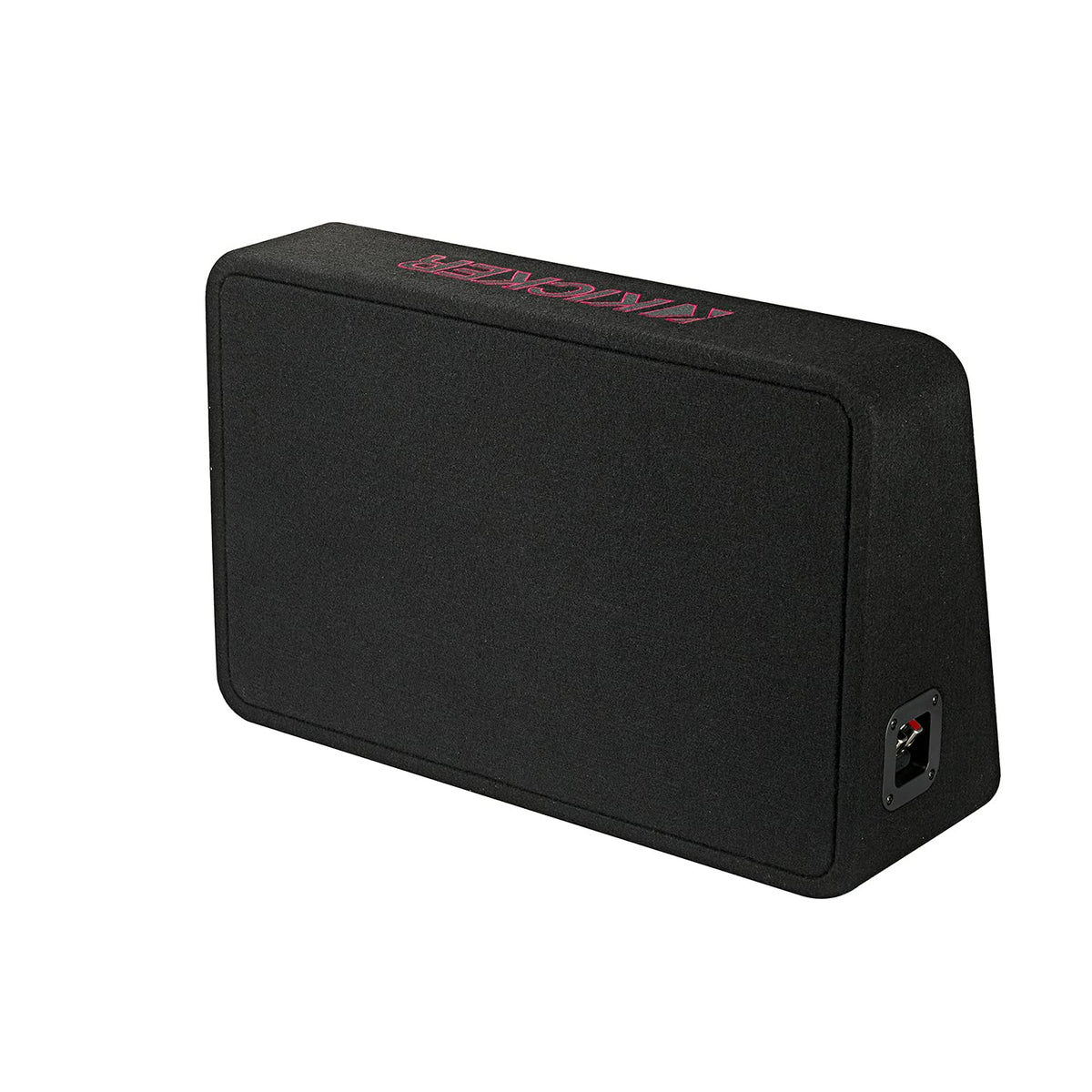 KICKER 46TL7T122 cone closeup highlighting robust 12-inch woofer for deep bass