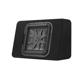 KICKER 46TL7T122 side view underlines slim depth for trunk installations