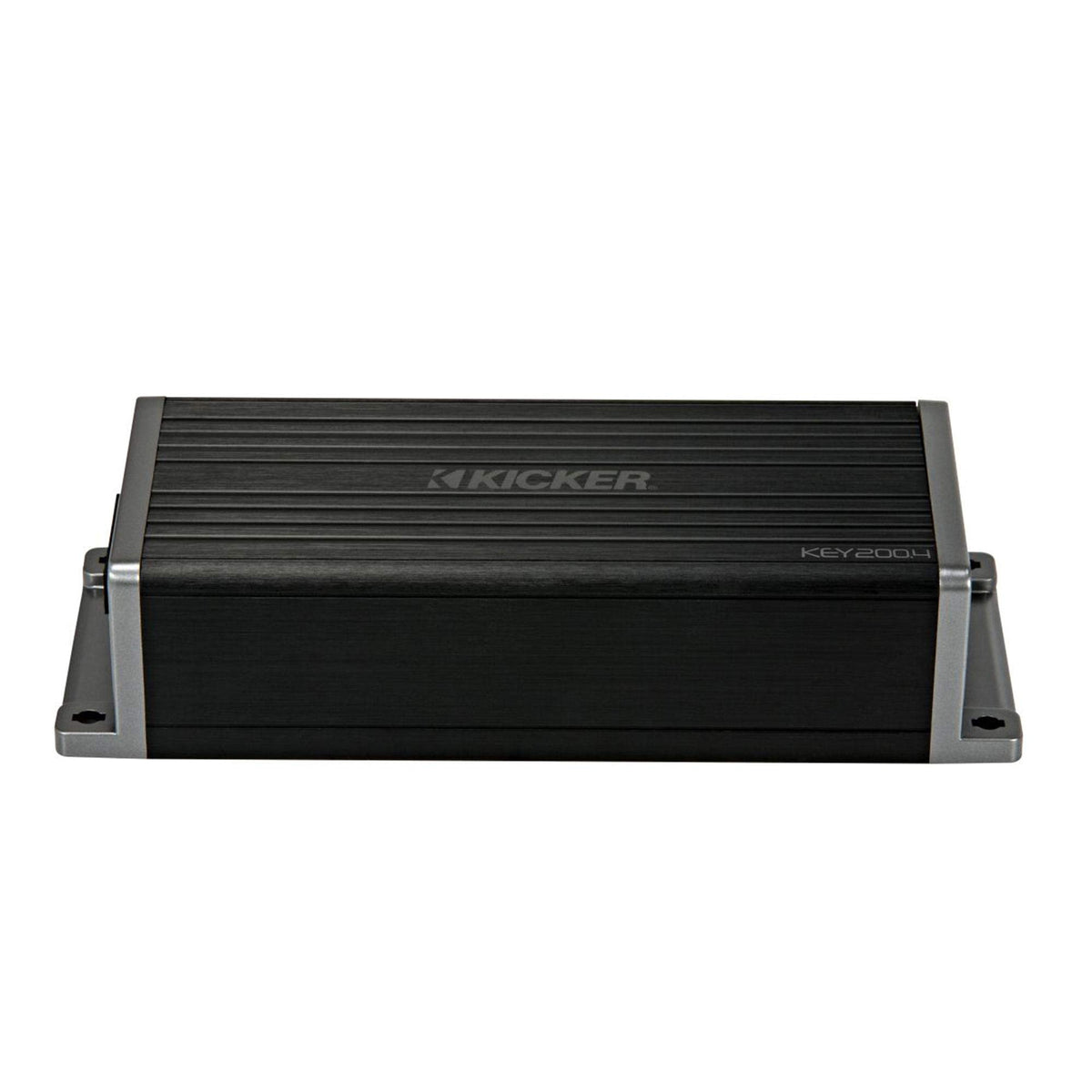 KICKER 47KEY2004 front panel highlights boosted clarity and clean power for your car sound