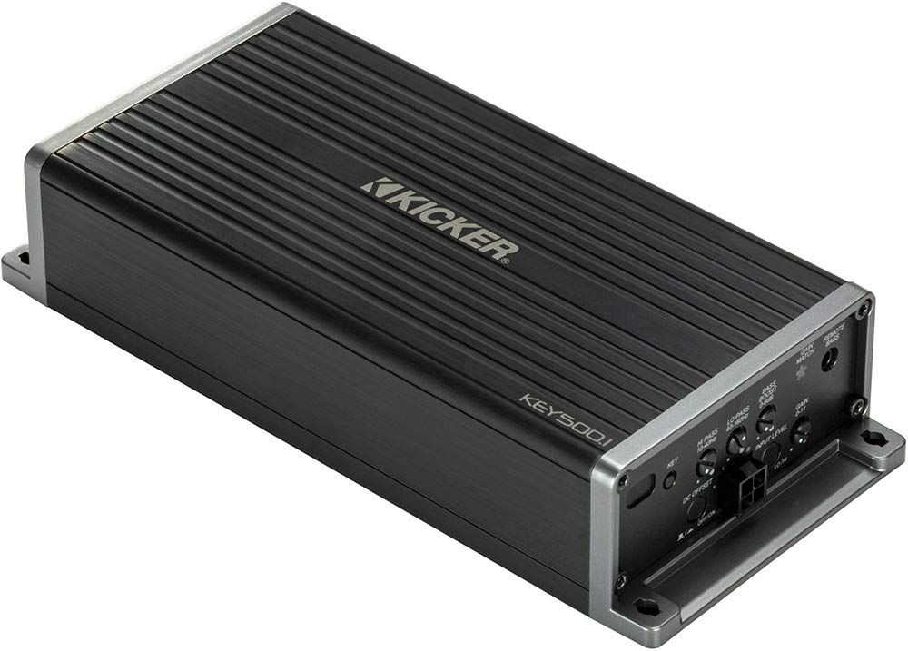 KICKER 47KEY5001 back ports shown for easy wiring and reliable signal flow.