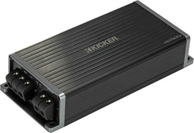 KICKER 47KEY5001 front view demonstrates a clean, space-efficient installation that boosts audio clarity.