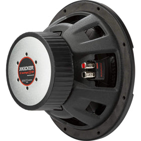 KICKER 48CWR102 ribbed Santoprene surround enhances bass clarity