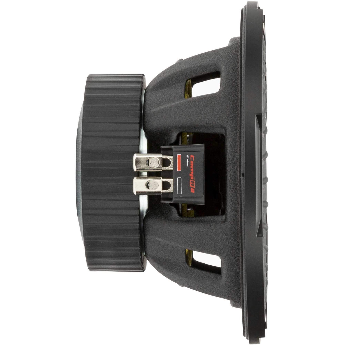 KICKER 48CWR82 in-car installation demonstrates versatile setup.