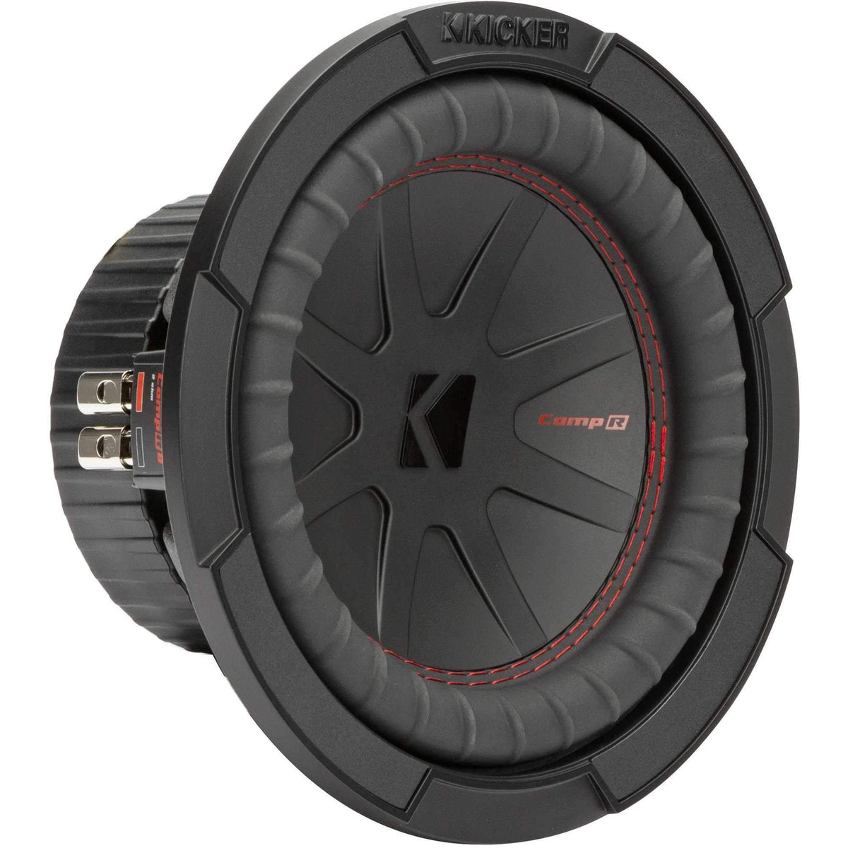 KICKER 48CWR82 magnet focus demonstrates strong, precise bass performance.