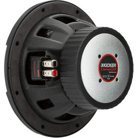 KICKER 48CWR82 stitched surround boosts long-term reliability.