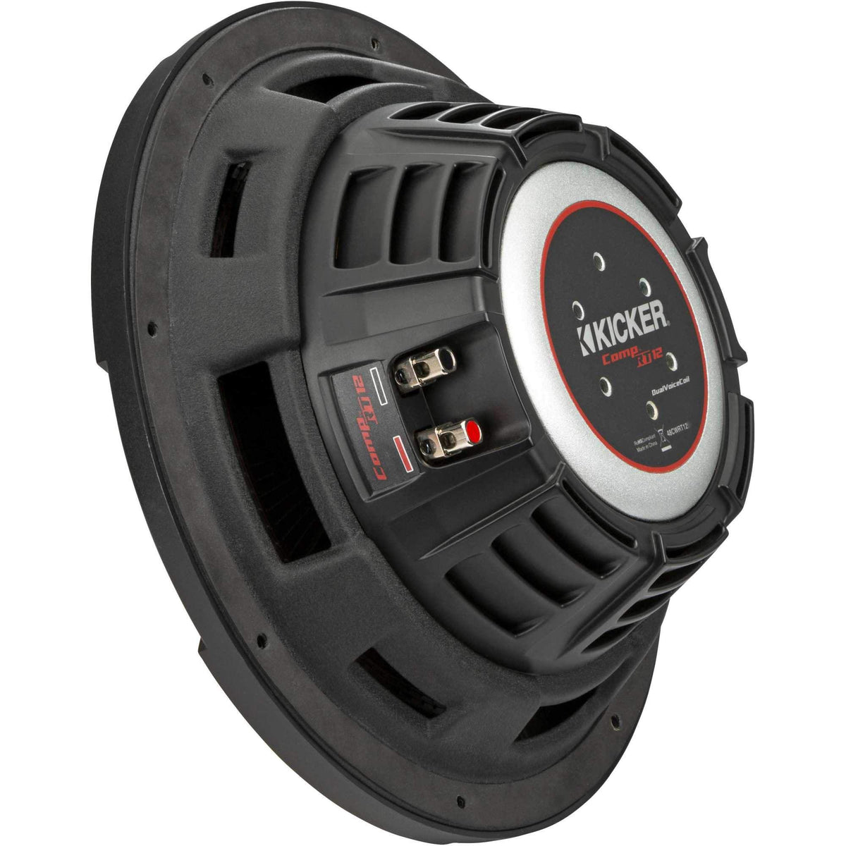 KICKER 48CWRT122 side profile illustrating slim footprint for tight installs.