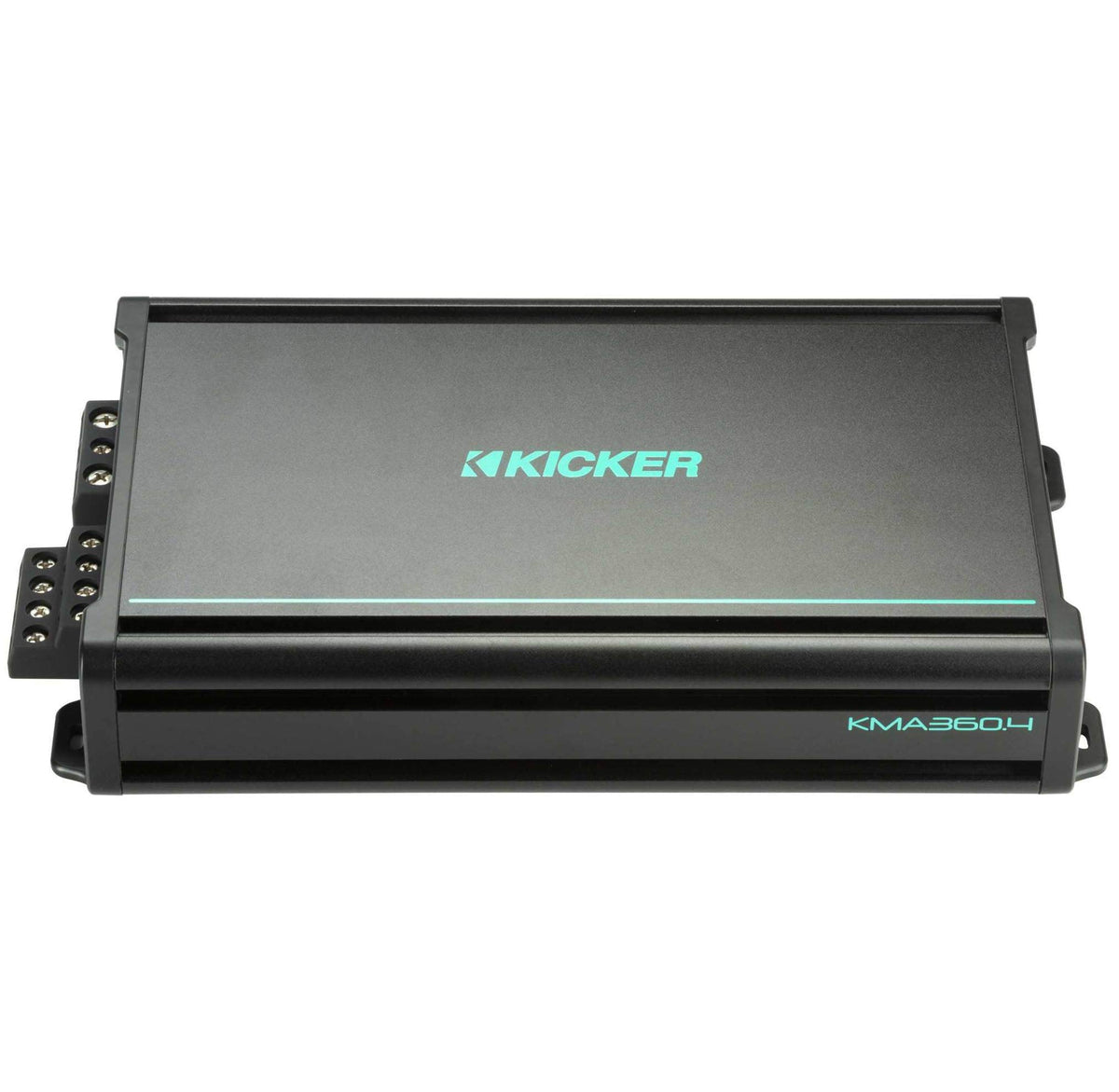 KICKER 48KMA3604 with conformal-coated circuits for moisture resistance.
